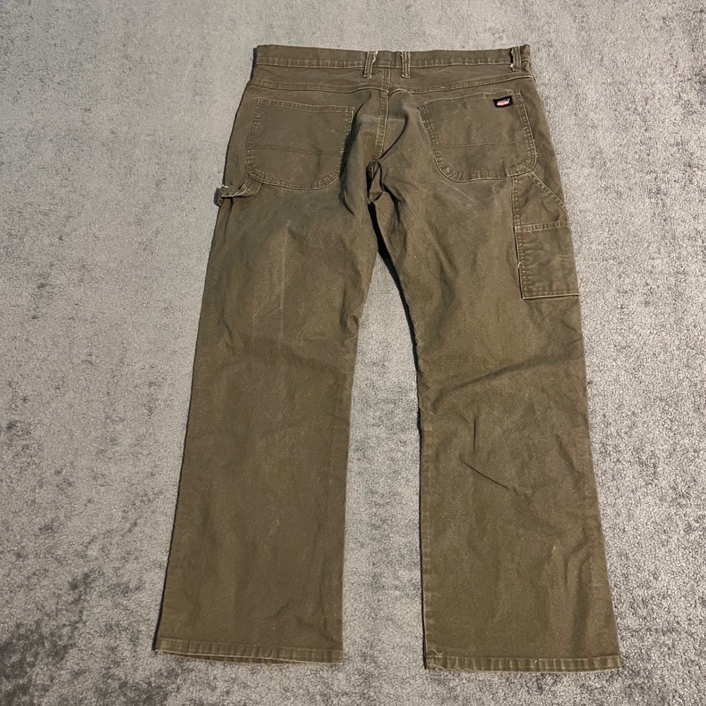 Vintage Dickies Mens Brown Carpenter Pants Utility Workwear Size 38x30